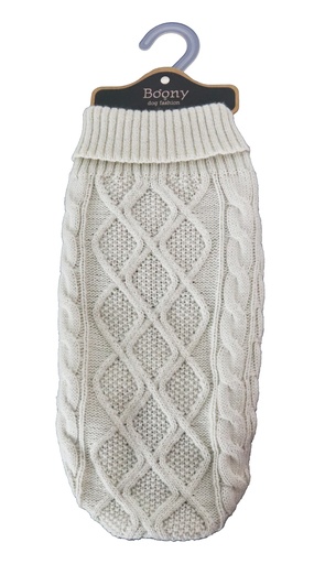 [022 0560] Hondenkabeltrui beige 20cm