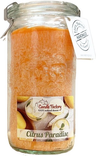 [12307047] Candle Factory Mini Jumbo Kaars Citrus Paradise