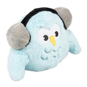 [14958] Pluche uil DJ 24x17x8cm petrol