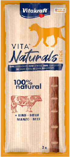 [58921 actie tot eind mei25] V ** Vitakraft Naturals Dog stick Rund, 2 st