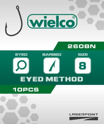 [FW4260-12] Wielco Laser Point 260BN Eyed Method Hooks 10pcs. 12