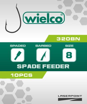 [FW4320-08] Wielco Laser Point 320BN Spade Feeder Hooks 10pcs. 8