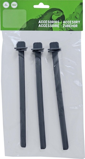 [020 0877] Zitstok indraaimodelplastic grijs, 3 stuks