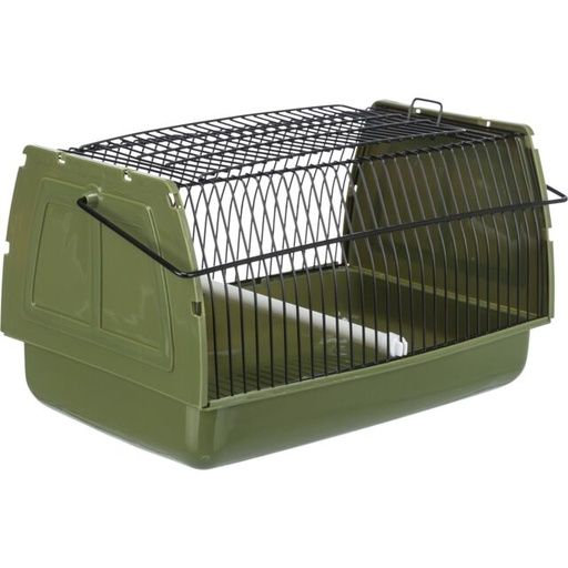 [5901] Vervoersbox, vogel/knaagdier, 22 × 14 × 15 cm groen
