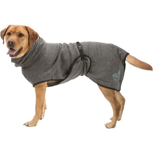 [23572] Badjas voor honden, badstof, S: 40 cm, grijs