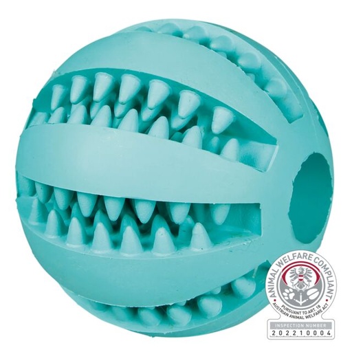 [32941] Denta Fun bal, muntsmaak, natuurrubber, ø 6 cm