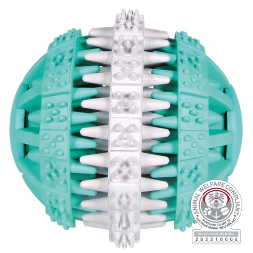 [32942] Denta Fun bal, muntsmaak, natuurrubber, ø 7 cm