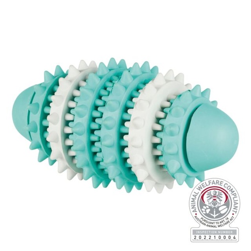 [33132] Denta Fun rugby, muntsmaak, natuurrubber, 15 cm