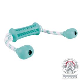 [33771] Denta Fun stick met koord, muntsmaak, natuurrubber, 9 cm/37 cm