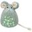 [41191] Muis, zittend, stof, catnip, 11 cm