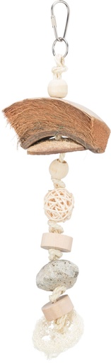 [51692] Natuurspeelgoed, kokosnoot/rotan/lavasteen, 35 cm