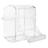 [5468] Voerbak met landingsplaats, kunststof, 70 ml/7 × 7 cm