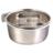 [5497] Voer/waterbak, RVS, met schroefbevestiging, 300 ml/ø 9 cm