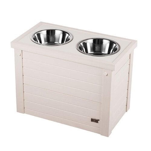 [8265] # N.A.P. Piedmont Pet Diner XL Grijs 32x56x38cm