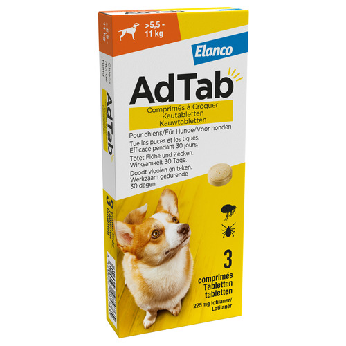 [34253] AdTab Kauwtablet hond (5,5-11kg) 3tabl.