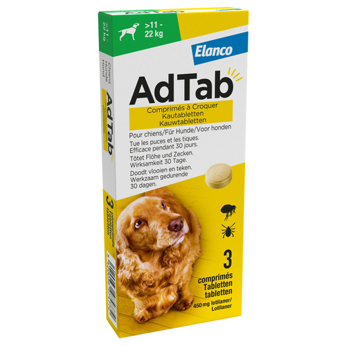 [5420036974772] AdTab Kauwtablet hond (11kg-22kg) 3tabl.
