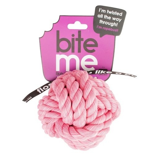 [305/481837] 'Ballin' gevlochten bal 10x10x10cm roze
