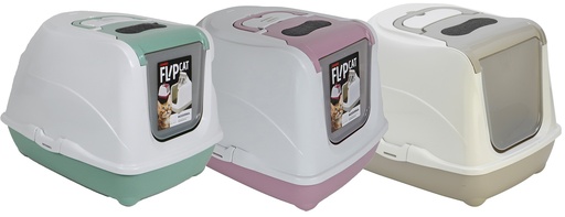 [021 4245] Moderna kattentoilet flipcat assortie 57cm mint green / light grey / soft lila