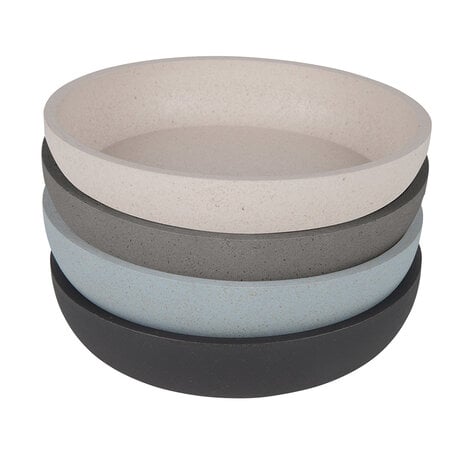 [5345] District 70 BAMBOO Dog Bowl - Large - Dark Grey