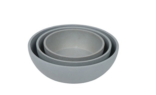 [5349] District 70 BAMBOO Dog Bowl - Large - Ice Blue