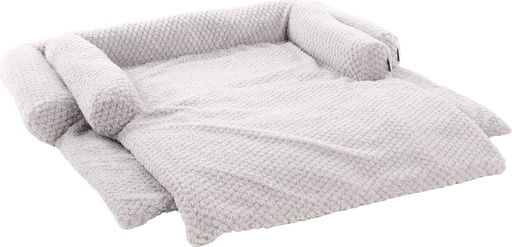 [523736] Sofa Beschermer Jacquard Grijs 70x90x10cm