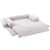 [523737] Sofa Beschermer Jacquard Grijs 90x90x10cm