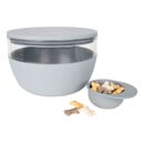 [6921] District 70 BAMBOO Treat Jar - Ice Blue