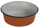 [020 7821] Boon eetbak RVS pawprint 16cm/940ml terracotta