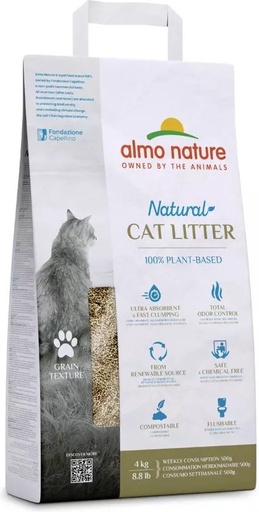 [8270] # Almo Nature Cat Litter - KBV- Grain Texture - 4kg