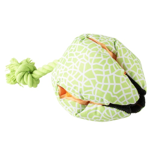 [15484] Snackspeeltje meloen 37x37x26cm groen/oranje