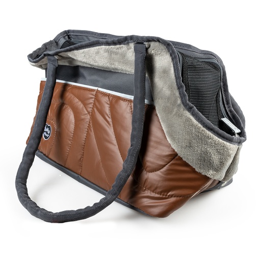 [14122] Paris Pet Bag Chic 42x21x27cm caramel