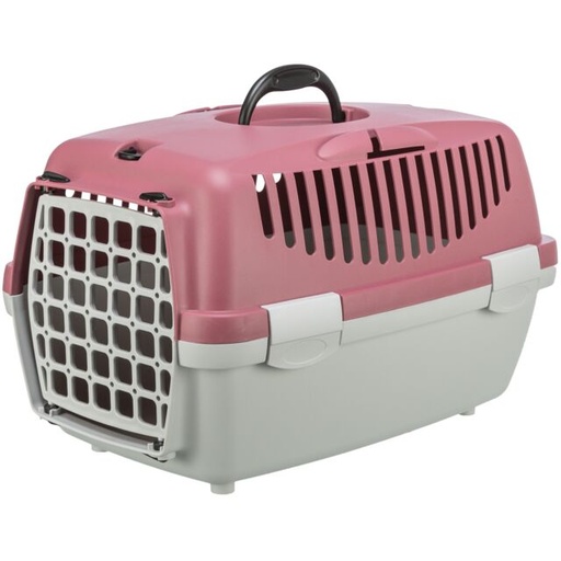 [39815] Vervoersbox Capri 1, XS: 32 × 31 × 48 cm, lichtgrijs/oudroze