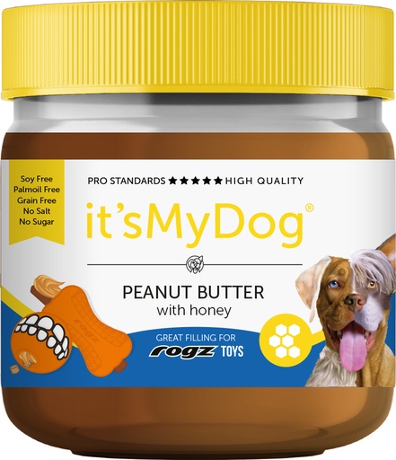 [IMD45265] it's My Dog Pindakaas Honing 550 gr