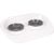 [561593] EET- EN DRINKPOT JON WIT 2x300ML DIA12CM 43x32x8,5CM