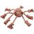 [44995] HS KATOEN JAMES OCTOPUS ORANJE KNOOPBAL DIA. 18CM/65CM