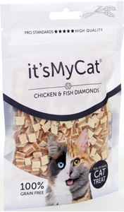 [IMC45510] its My Cat Treat Chicken & Fish Diamonds 50gr