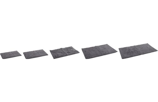 [524086] Droogloopmat Fluffy Rechthoekig Grijs 55.5x38.5x2.5cm