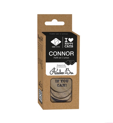 [408/482568] CONNOR - Navulset prooi naturel 3st - 5,5x9,5x0,5cm beige