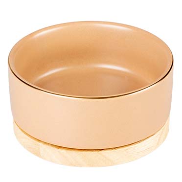 [15465] Eetkom Stone Timber 450ml - 12,5x12,5x6cm roze