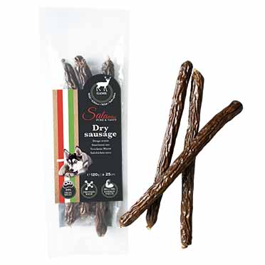 [15669] Droge worst - wild 3st - +/-25cm - 120g - +/- 3pcs
