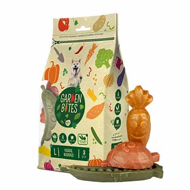 [15438] Garden Bites veggie buddies L - 11cm - 3pcs meerkleurig