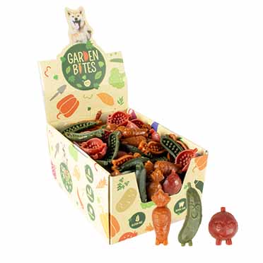 [15442] Garden Bites veggie buddies S - 6cm - 15g - display gemengde kleuren