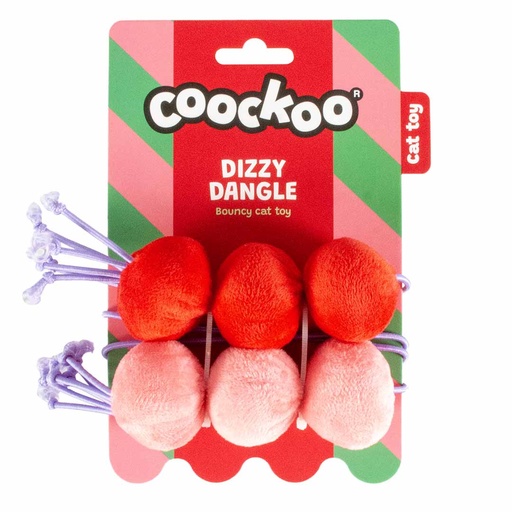 [408/485361] Balletjes DIZZY DANGLE 60x4x4cm rood/roze