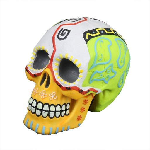 [234-466599] Dia de los muertos schedel 3 meerkleurig