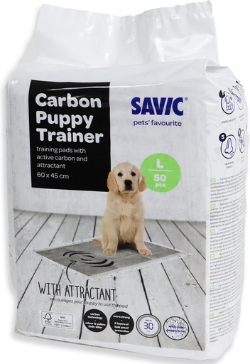 [321311001] 3529 PUPPY TRAINER PADS CARBON LARGE 50pc 60*45CM (karton 6 x)