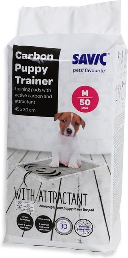 [321309001] 3528 PUPPY TRAINER PADS CARBON MEDIUM 50pc 45*30cm (karton 12 x)