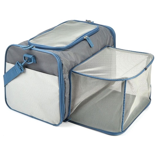 [311904000] DCF18836 TRANSPORTZAK PLOOIBAAR/UITBREIDBAAR BLAUW 47*28*28CM FOFOS