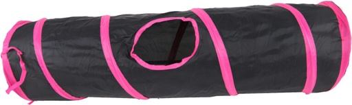 [021 3334] Boon speeltunnel nylon 85x25 cm zwart/roze