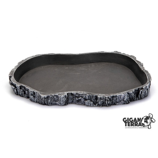 [G04-00239] Giganterra Food Dish Brown Grey XL