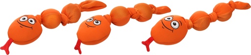 [524525] SPEELGOED SNALA SLANG EMOJI ORANJE 47X10.5CM